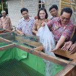 Bagikan 15 Ribu Bibit 1,2 Ton Pakan Ikan Lele