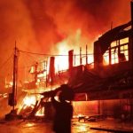 10 Ruko Hangus Terbakar