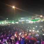 Malam Puncak Robo-robo, Ribuan Warga Punggur Kecil Tonton Evie Tamala