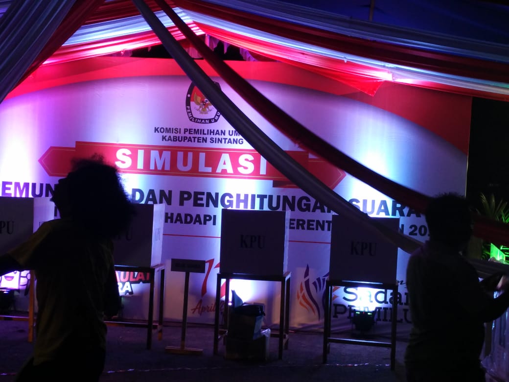 Hari Ini, KPU Sintang Gelar Simulasi Pemungutan Suara di TPS