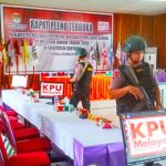 50 Personel Jaga Ketat Pleno Terbuka KPU Sintang