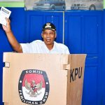 Gunakan Form A5, Bupati Jarot Nyoblos Capres dan Cawapres