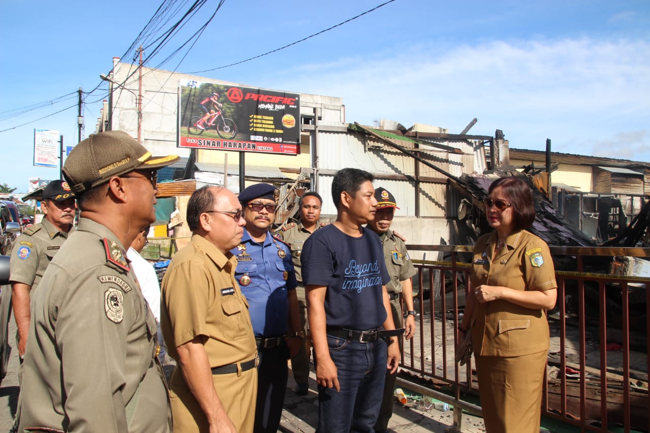 Begini Cara Sekda Sikapi Pasca Kebakaran di Pasar Inpres