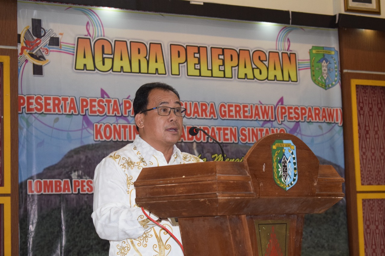 Terry – Jarot Harap Kontingen Pesparawi Harumkan Nama Sintang