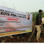 Polisi Segel Lahan Terbakar di Punggur Kecil