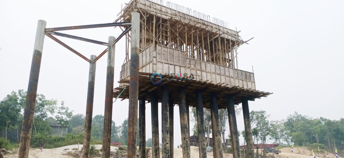 Duh, DPU Sintang Pesimis Pembangunan Jembatan Ketungau II Selesai Tahun Ini