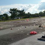 Usai MTQ Sintang ke-XXIV Sampah Berserakan di Eks Bandara Susilo