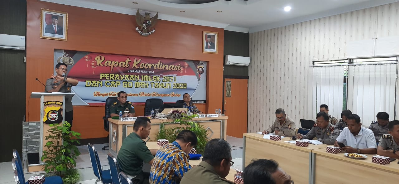 Rakor Lintas Sektoral, Kapolres Ajak Masyarakat Sukseskan Perayaan Imlek dan Cap Go Meh