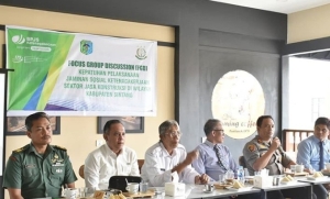Jarot Buka FGD Kepatuhan Jamsos Ketenagakerjaan di Sektor Jasa Kontruksi