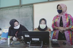 Bupati Erlina Tinjau Pelaksanaan Pilkades Terakhir di Desa Wajok Hulu