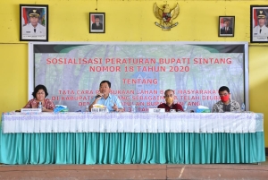 Sintang Sosialisasikan Perbub Nomor 18 Tahun 2020