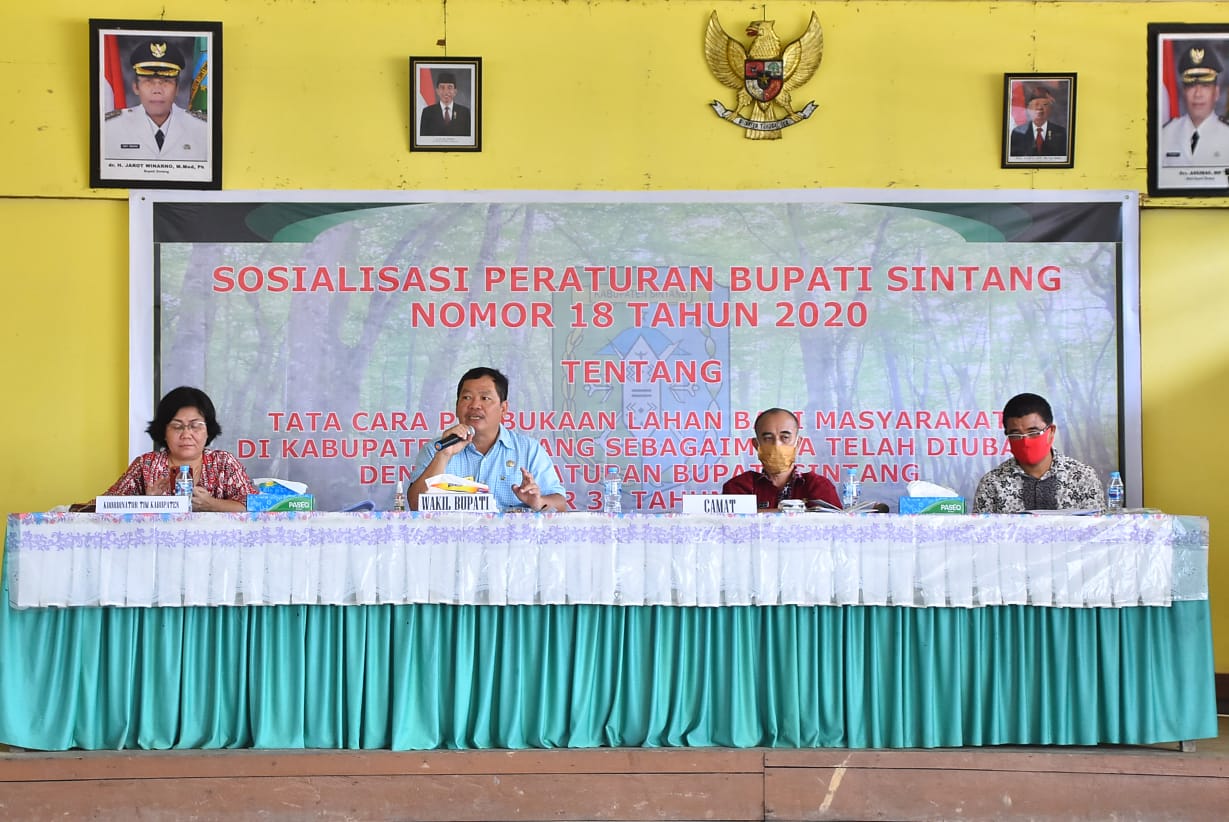 Sintang Sosialisasikan Perbub Nomor 18 Tahun 2020