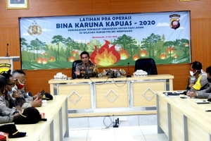 Operasi Karuna, Polres Mempawah Bertekad Tekan Angka Karhutla