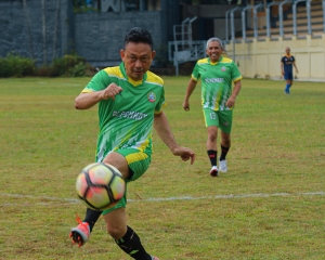 Edi Cetak Dua Gol Lawan Journalist FC