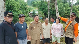 Jembatan Gantung Lintang Tambuk Hanyut Diterjang Banjir, Askiman: Pempus Akan Ganti dengan Rangka Baja