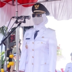 Upacara HUT RI ke-75 Terapkan Protokol Kesehatan Ketat, Bupati Erlina Ajak Masyarakat Pertahankan Zona Hijau Covid-19