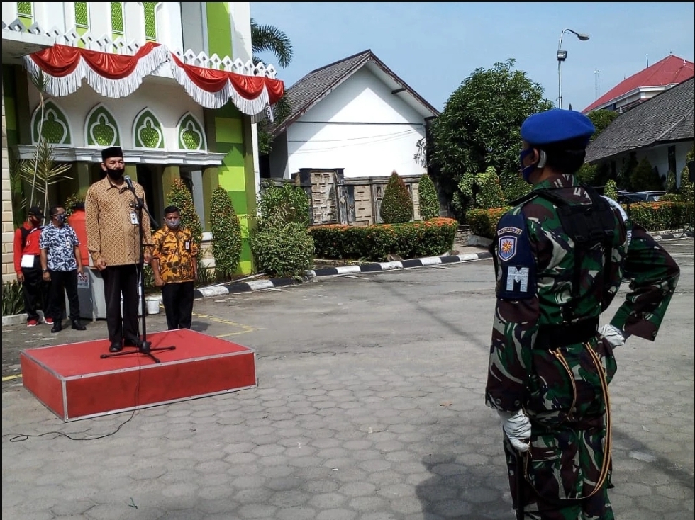 Di Tengah Pandemi, Pemkot Pontianak Gelar Upacara HUT RI ke-75 Secara Terbatas