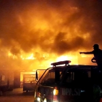 Belasan Ruko di Sungai Pinyuh Hangus Terbakar