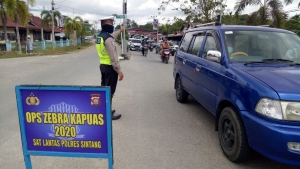 Operasi Zebra Kapuas Dimulai, Satlantas Sintang Fokus pada Dikmas Lantas