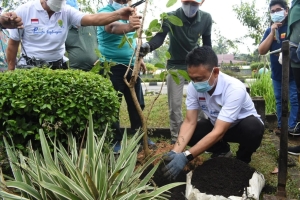 Percantik Trotoar A Yani dengan Pohon Berbunga