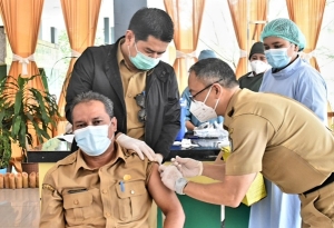 Yustinus Ajak Masyarakat Sukseskan Program Vaksinasi Covid-19
