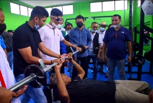 Bupati Jarot dan Wabup Sudiyanto Resmikan KONI Fitness, Chomain: Insya Allah Gratis untuk Masyarakat