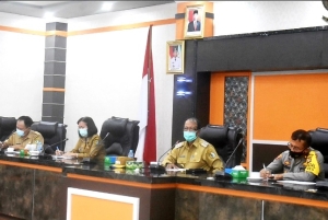 Kasus Covid-19 Meningkat, Wabup Pimpin Rakor Penanganan Virus Corona