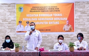 Sintang Dorong Pertumbuhan Ekomomi Lewat Bimtek Kemudahan Berusaha