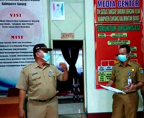 Satgas Covid-19 Sintang Sidak Prokes di Kantor Pemerintahan