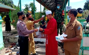 Satgas PPKM Pantau Pengunjung Makam Habib Husein