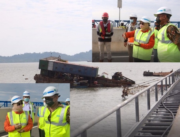 Bupati Erlina Minta Evaluasi Pelindo II dan WIKA Terkait Ambruknya “Trestle” Pelabuhan Kijing