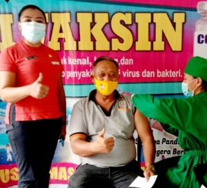 Sadaniang Terima Vaksin Dosis Dua