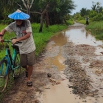 Puluhan Tahun Ruas Jalan Poros di Desa Peniti Besar Tak Dibangun