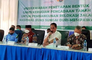 Ganti Rugi Pengadaan Tanah untuk Relokasi Jalan Nasional Capai Rp32 Miliar