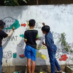 Bentuk Karakter Anak dengan Gambar Mural