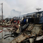 12 Ruko di Pasar Sungai Durian Sintang Hangus Terbakar, Satu Warga Dikabarkan Tewas