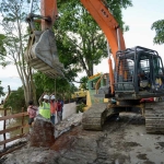 Jelang Kunjungan Presiden, PUPR Kebut Pasang Geobag