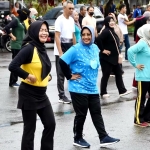 Senam Gabungan dan Jumat Bersih, Bupati Erlina Ajak Warga Tidak Buang Sampah Sembarangan