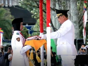 Upacara Penurunan Bendera Berjalan Lancar, Wagub Ucapkan Terima Kasih