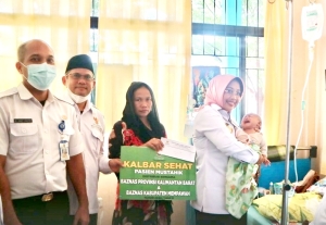 13 Pasien Kurang Mampu di RSUD Rubini Mempawah Terima Bantuan Baznas