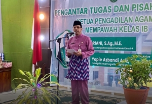 Pisah Sambut Ketua PA, Sekda Ucapkan Terima Kasih dan Selamat Datang