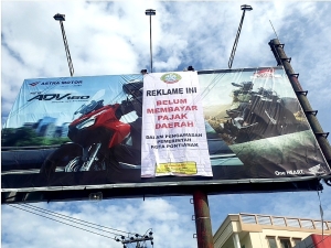 Tak Bayar Pajak, TPPD Segel 34 Reklame