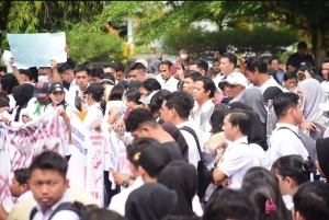 Gelar Aksi Damai, Honorer Tutuntut Hak dan Nasibnya Diperhatikan