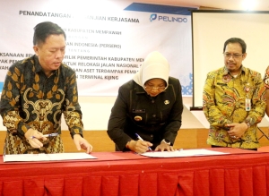 Bupati Erlina Teken PKS ke-2 Bersama PT Pelindo