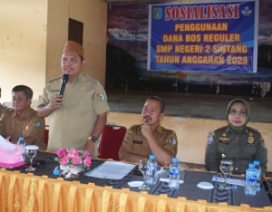 Wabup Minta Kepsek di Bumi Senentang Kelola Dana BOS Sesuai Juknis Permendikbud