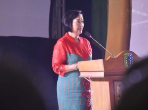 Dihadapan Bupati Jarot dan Wabup Melkianus, Sekda Yosepha Pamit Sebagai ASN