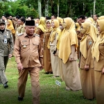 Apel Gabungan Perdana Tahun 2023, Wabup Pagi Sampaikan Pesan Bupati Erlina