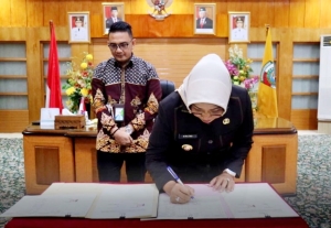 Teken MoU, Bupati Harap BPJS Berikan Perlindungan Tenaga Kerja Mempawah