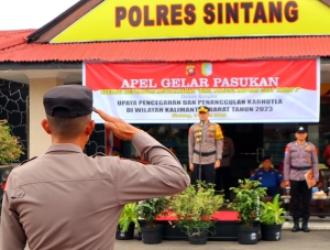 Operasi Bina Karuna Kapuas, Upaya Kepolisian Antisipasi Karhutla di Sintang