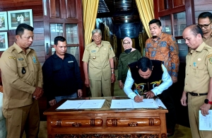 Teken Nota Kesepahaman Bersama, Jarot: Upaya untuk Melindungi dan Menjaga Hutan di Desa Bangun